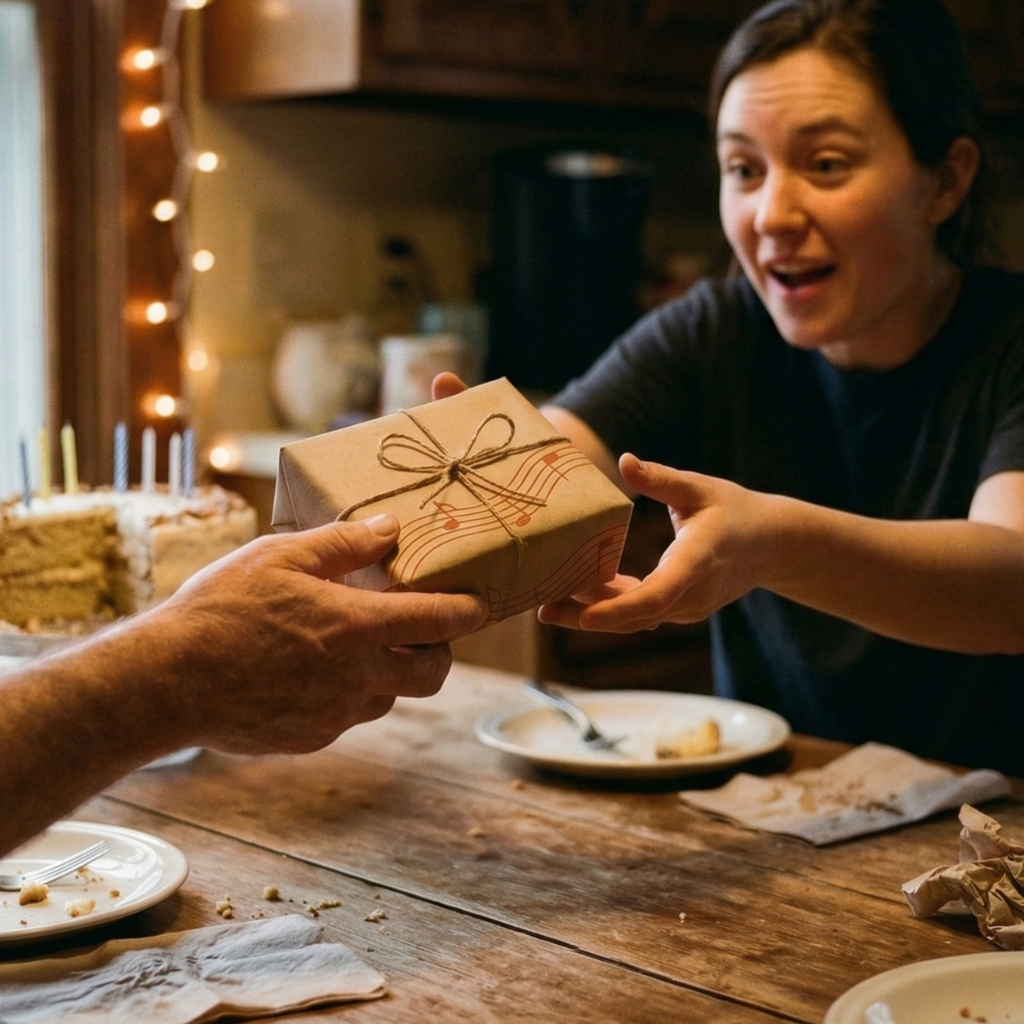 Fødselsdagsgave med personlig sang