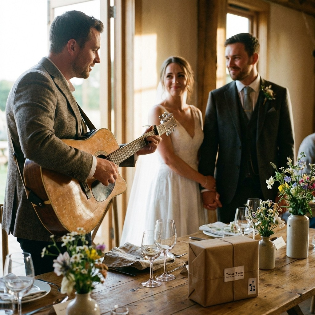 Bryllupsgave med personlig sang