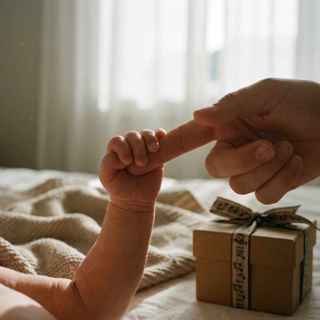 Idea de regalo de nacimiento con una canción personalizada